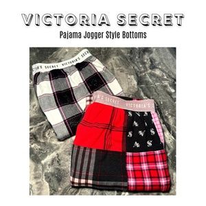 Lot of 2 Victoria Secret Jogger style Pant Pajama Bottoms Sleepwear small